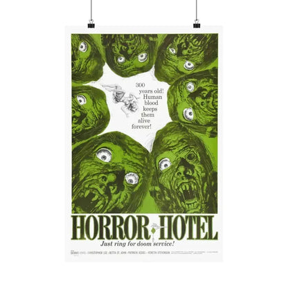 HORROR HOTEL 1960 - Paper Movie Poster 16″ x 24″ Matte - The Sticker Space
