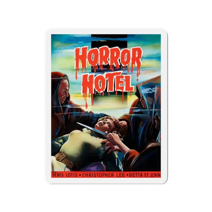HORROR HOTEL (BELGIAN) 1960 Movie Poster - Refrigerator Magnet 2 Inch - The Sticker Space