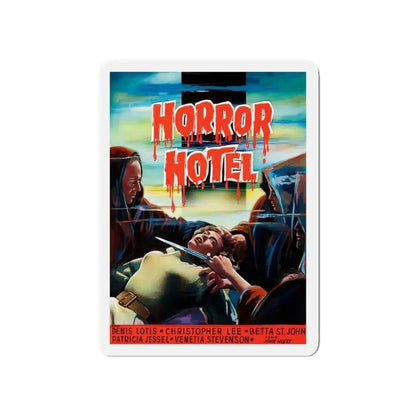 HORROR HOTEL (BELGIAN) 1960 Movie Poster - Refrigerator Magnet 5 Inch - The Sticker Space