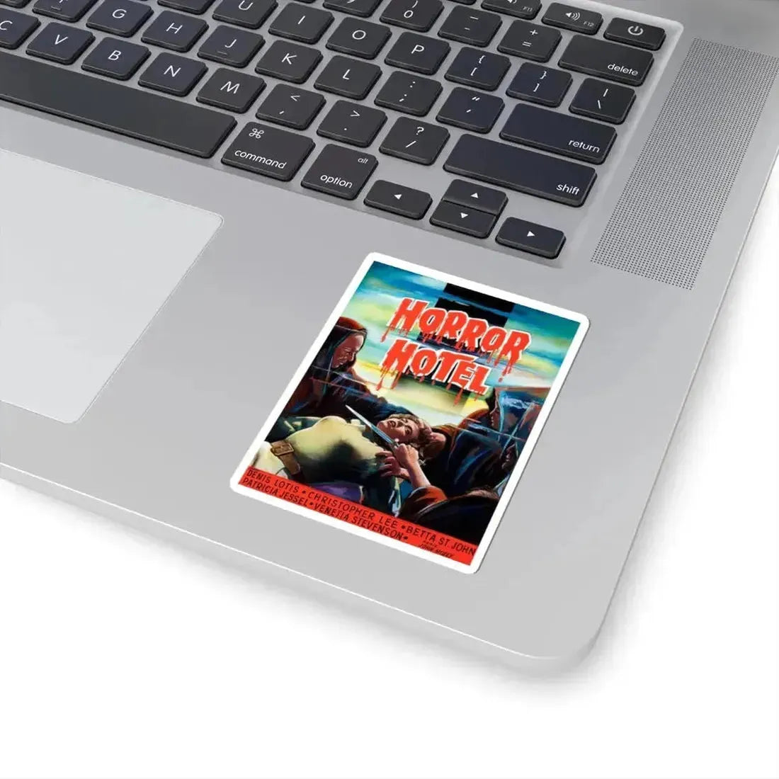 HORROR HOTEL (BELGIAN) 1960 Movie Poster - STICKER Vinyl Kiss-Cut Decal - The Sticker Space