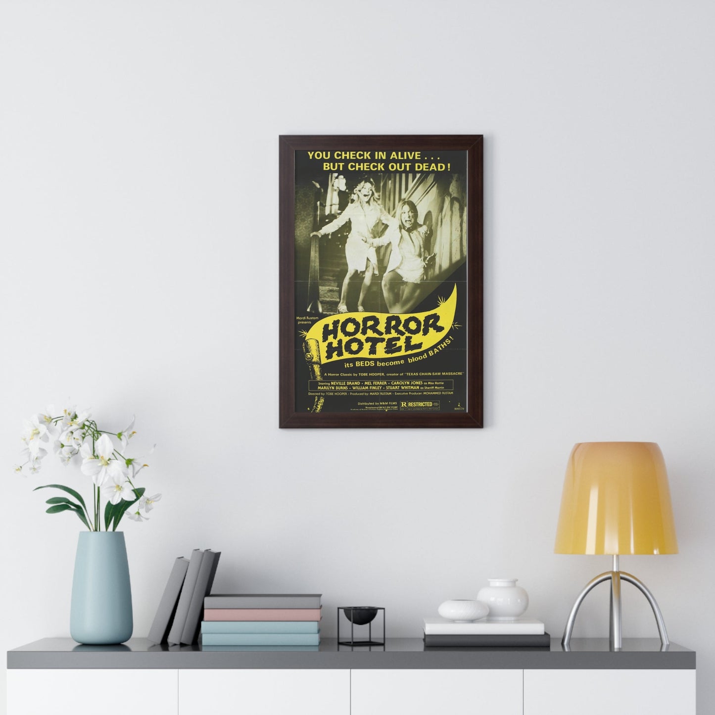 HORROR HOTEL (EATEN ALIVE) 1960 - Framed Movie Poster-The Sticker Space