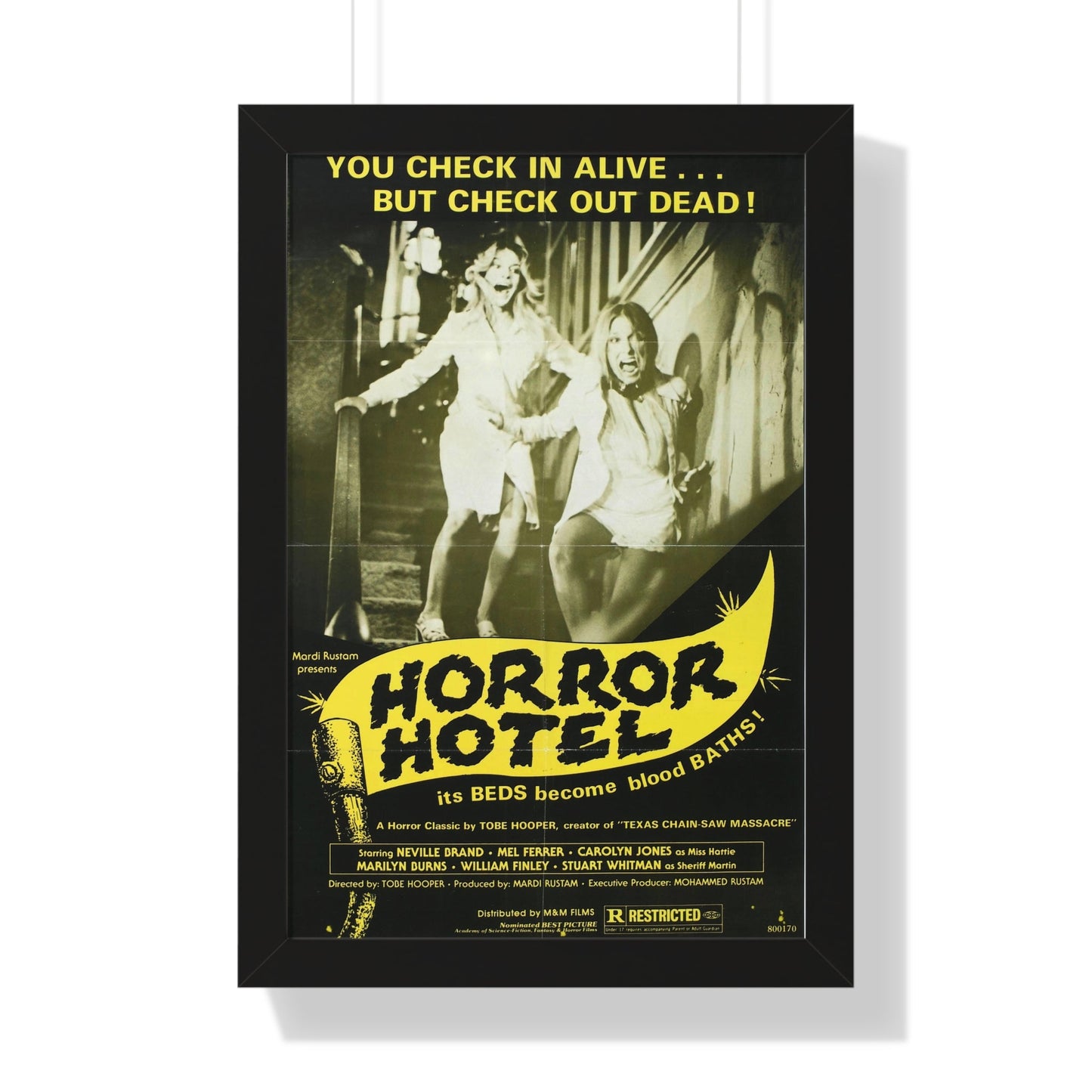 HORROR HOTEL (EATEN ALIVE) 1960 - Framed Movie Poster-16″ x 24″-The Sticker Space