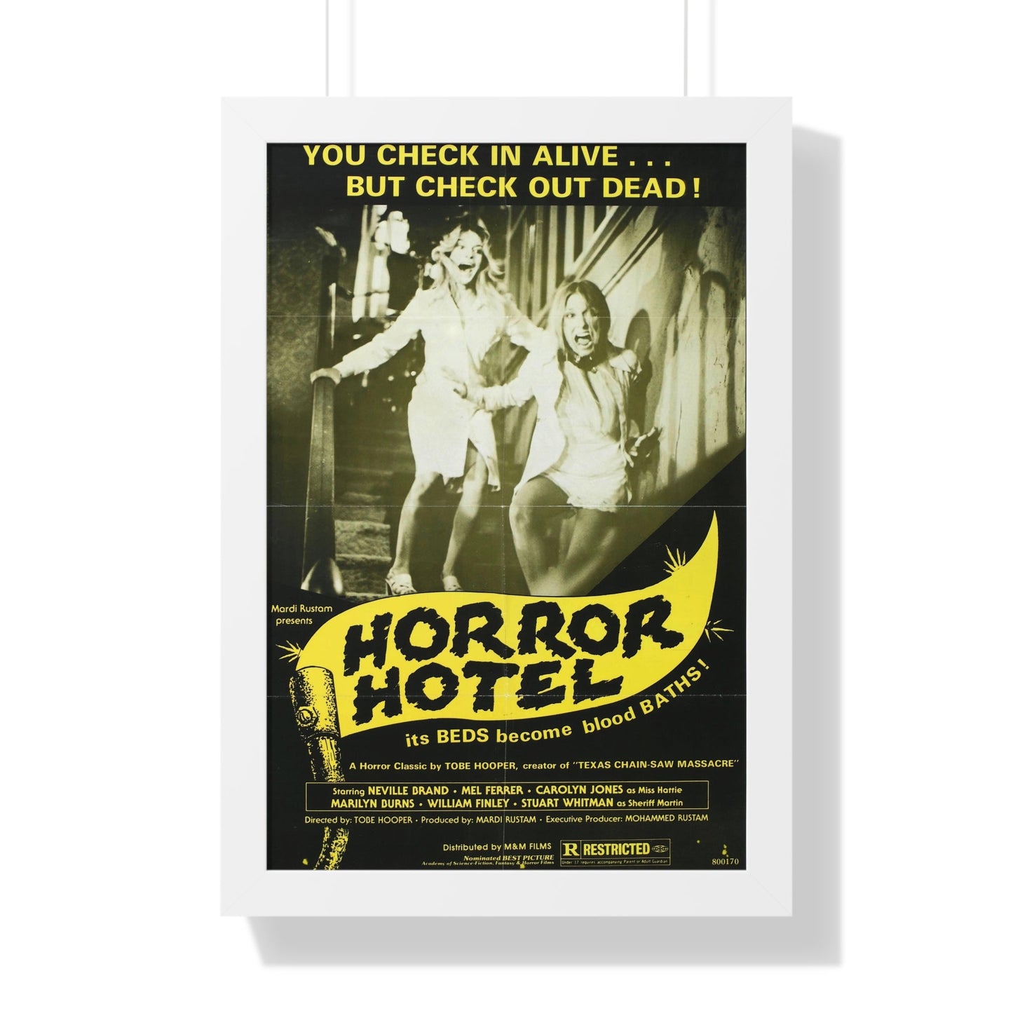 HORROR HOTEL (EATEN ALIVE) 1960 - Framed Movie Poster-16″ x 24″-The Sticker Space