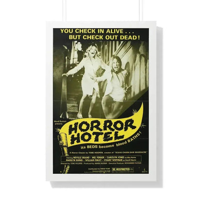 HORROR HOTEL (EATEN ALIVE) 1960 - Framed Movie Poster 20" x 30" White - The Sticker Space