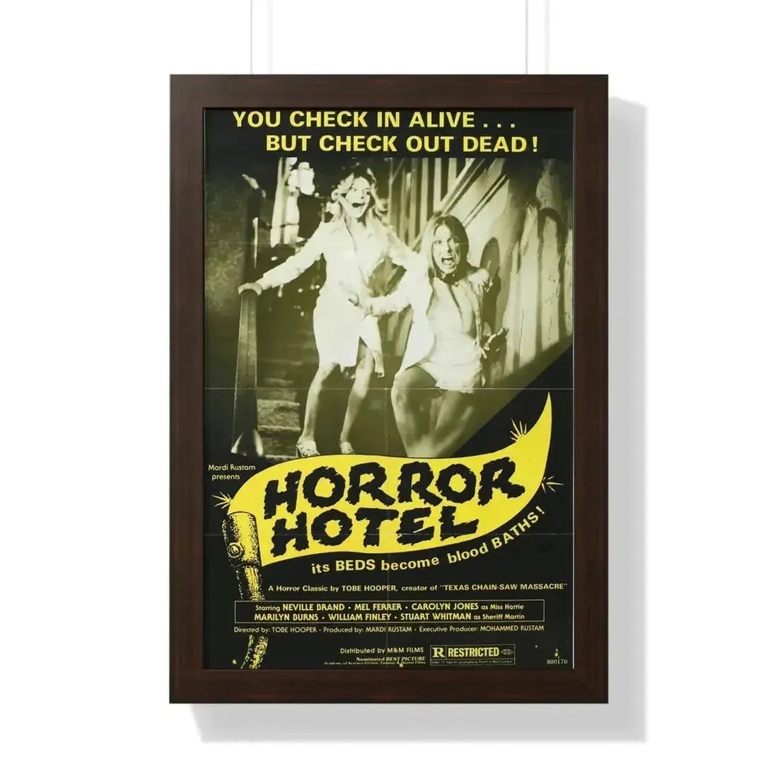 HORROR HOTEL (EATEN ALIVE) 1960 - Framed Movie Poster - The Sticker Space