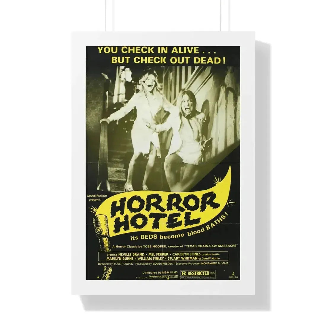 HORROR HOTEL (EATEN ALIVE) 1960 - Framed Movie Poster - The Sticker Space