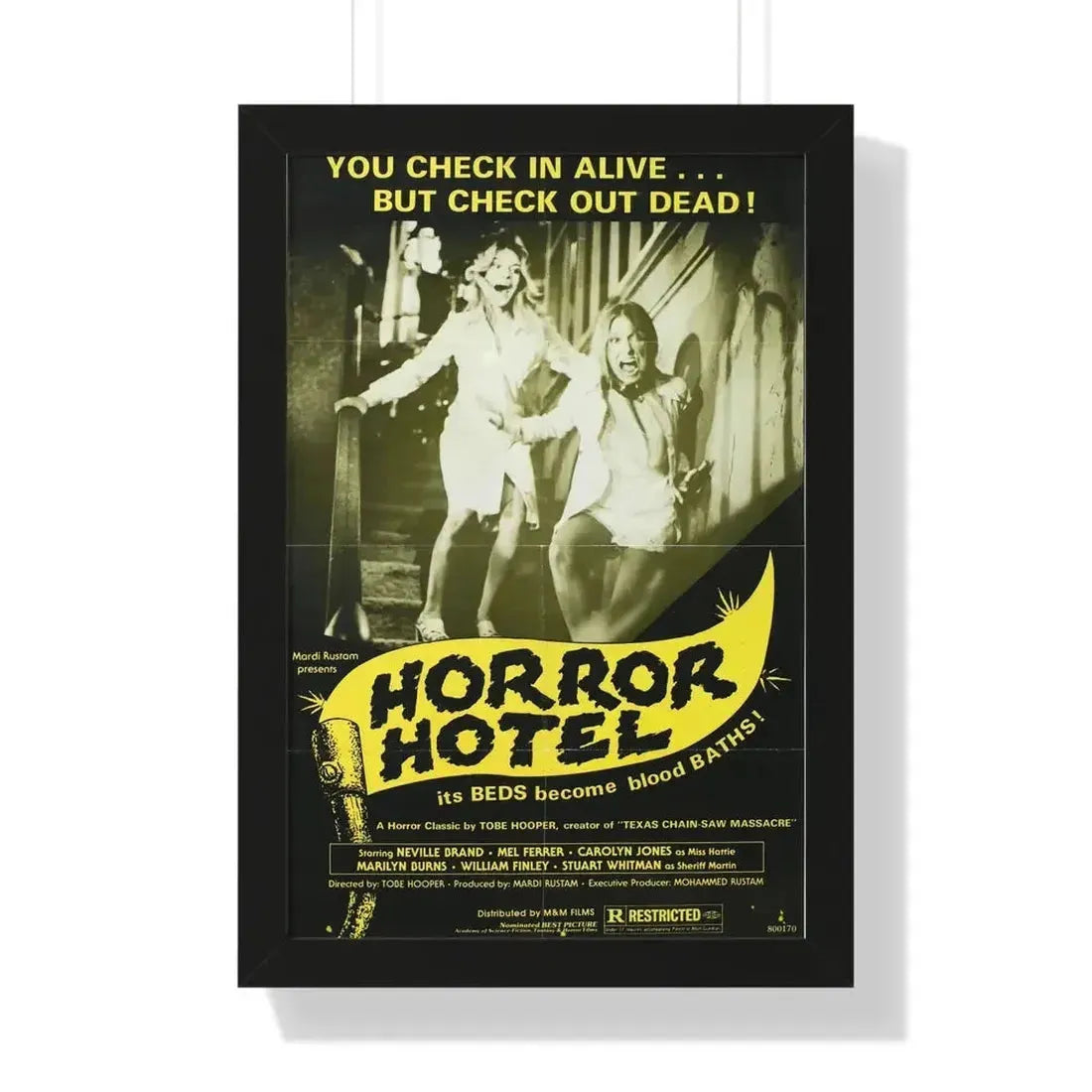 HORROR HOTEL (EATEN ALIVE) 1960 - Framed Movie Poster - The Sticker Space