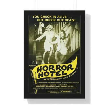 HORROR HOTEL (EATEN ALIVE) 1960 - Framed Movie Poster - The Sticker Space