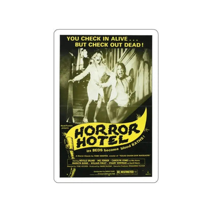 HORROR HOTEL (EATEN ALIVE) 1960 Movie Poster STICKER Vinyl Die-Cut Decal 2 Inch - The Sticker Space