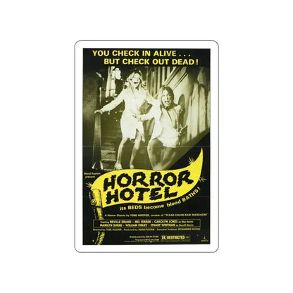 HORROR HOTEL (EATEN ALIVE) 1960 Movie Poster STICKER Vinyl Die-Cut Decal - The Sticker Space