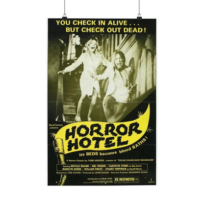HORROR HOTEL (EATEN ALIVE) 1960 - Paper Movie Poster 16″ x 24″ Matte - The Sticker Space