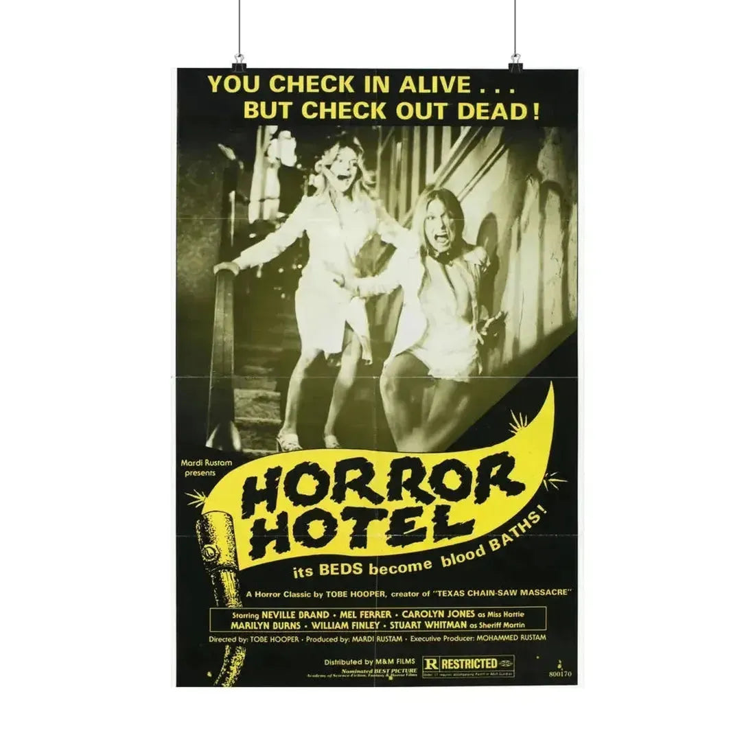 HORROR HOTEL (EATEN ALIVE) 1960 - Paper Movie Poster 20″ x 30″ Matte - The Sticker Space