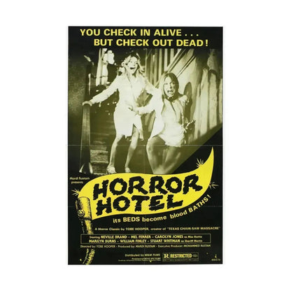 HORROR HOTEL (EATEN ALIVE) 1960 - Paper Movie Poster - The Sticker Space
