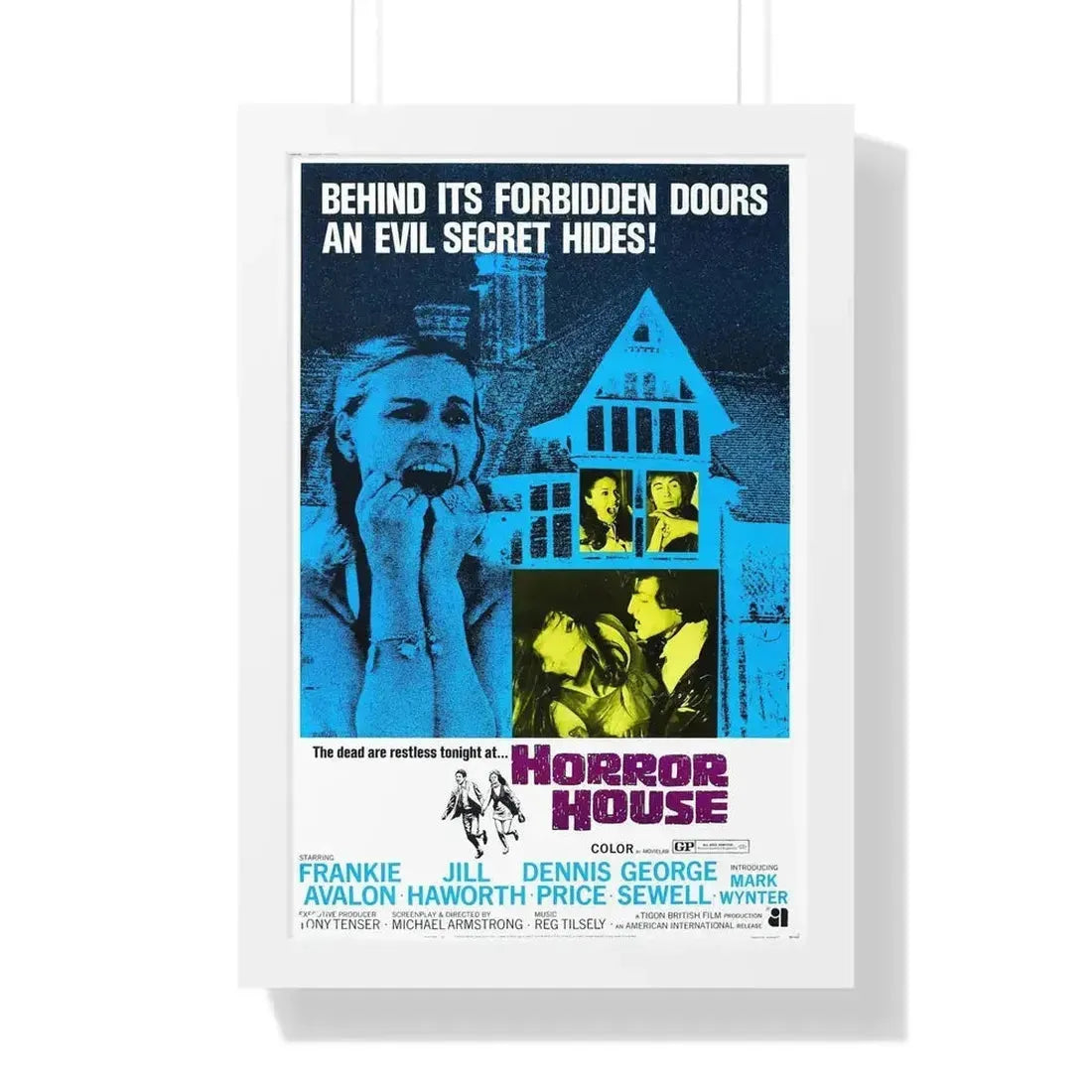 HORROR HOUSE 1969 - Framed Movie Poster - The Sticker Space