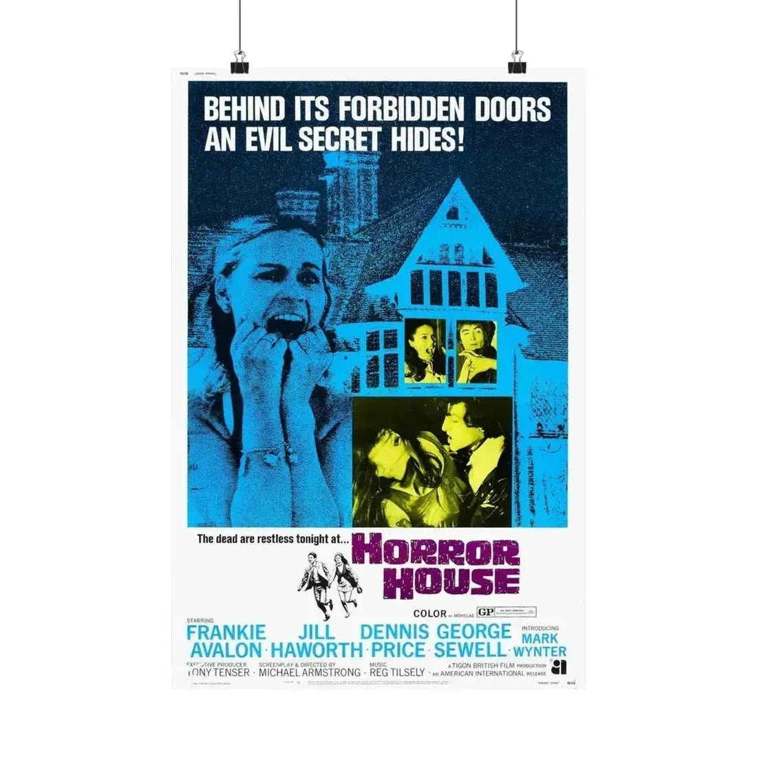 HORROR HOUSE 1969 - Paper Movie Poster 16″ x 24″ Matte - The Sticker Space