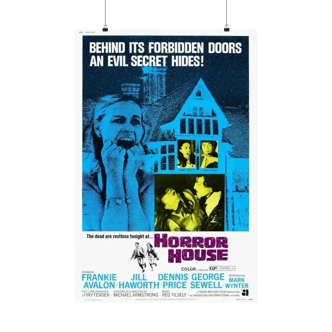 HORROR HOUSE 1969 - Paper Movie Poster 24″ x 36″ Matte - The Sticker Space