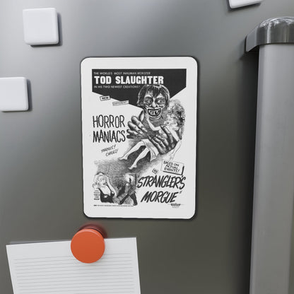 HORROR MANIACS + STRANGLERS MORGUE 1946 Movie Poster - Die-Cut Magnet-The Sticker Space