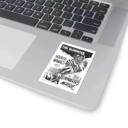 HORROR MANIACS + STRANGLERS MORGUE 1946 Movie Poster - STICKER Vinyl Kiss-Cut Decal - The Sticker Space