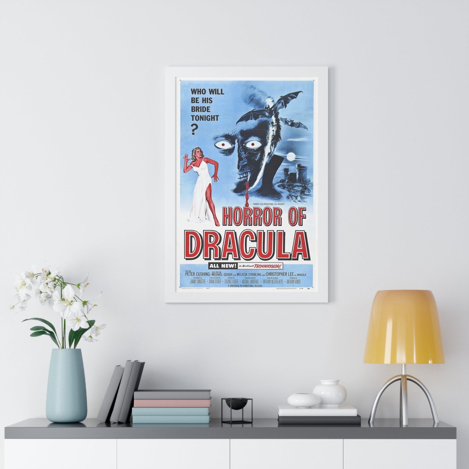 HORROR OF DRACULA 1958 - Framed Movie Poster-The Sticker Space