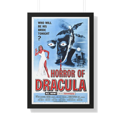 HORROR OF DRACULA 1958 - Framed Movie Poster-20" x 30"-The Sticker Space