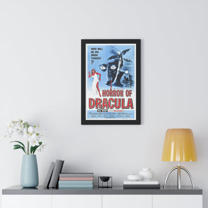 HORROR OF DRACULA 1958 - Framed Movie Poster-The Sticker Space