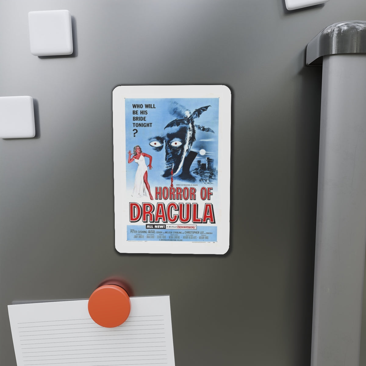 HORROR OF DRACULA 1958 Movie Poster - Die-Cut Magnet-The Sticker Space