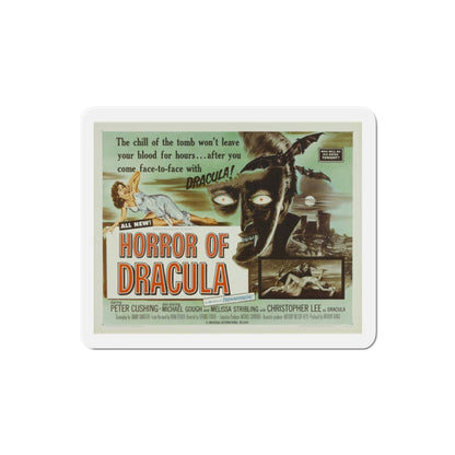 Horror of Dracula 1958 Movie Poster Die-Cut Magnet-2 Inch-The Sticker Space