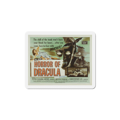 Horror of Dracula 1958 Movie Poster Die-Cut Magnet-6 Inch-The Sticker Space