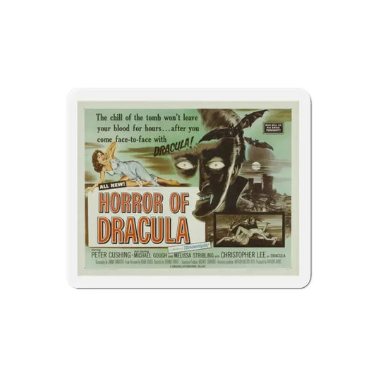 Horror of Dracula 1958 Movie Poster Refrigerator Magnet 2 Inch - The Sticker Space