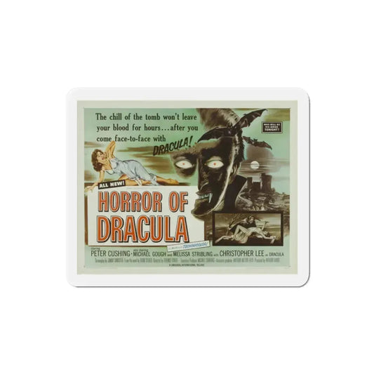 Horror of Dracula 1958 Movie Poster Refrigerator Magnet 2 Inch - The Sticker Space