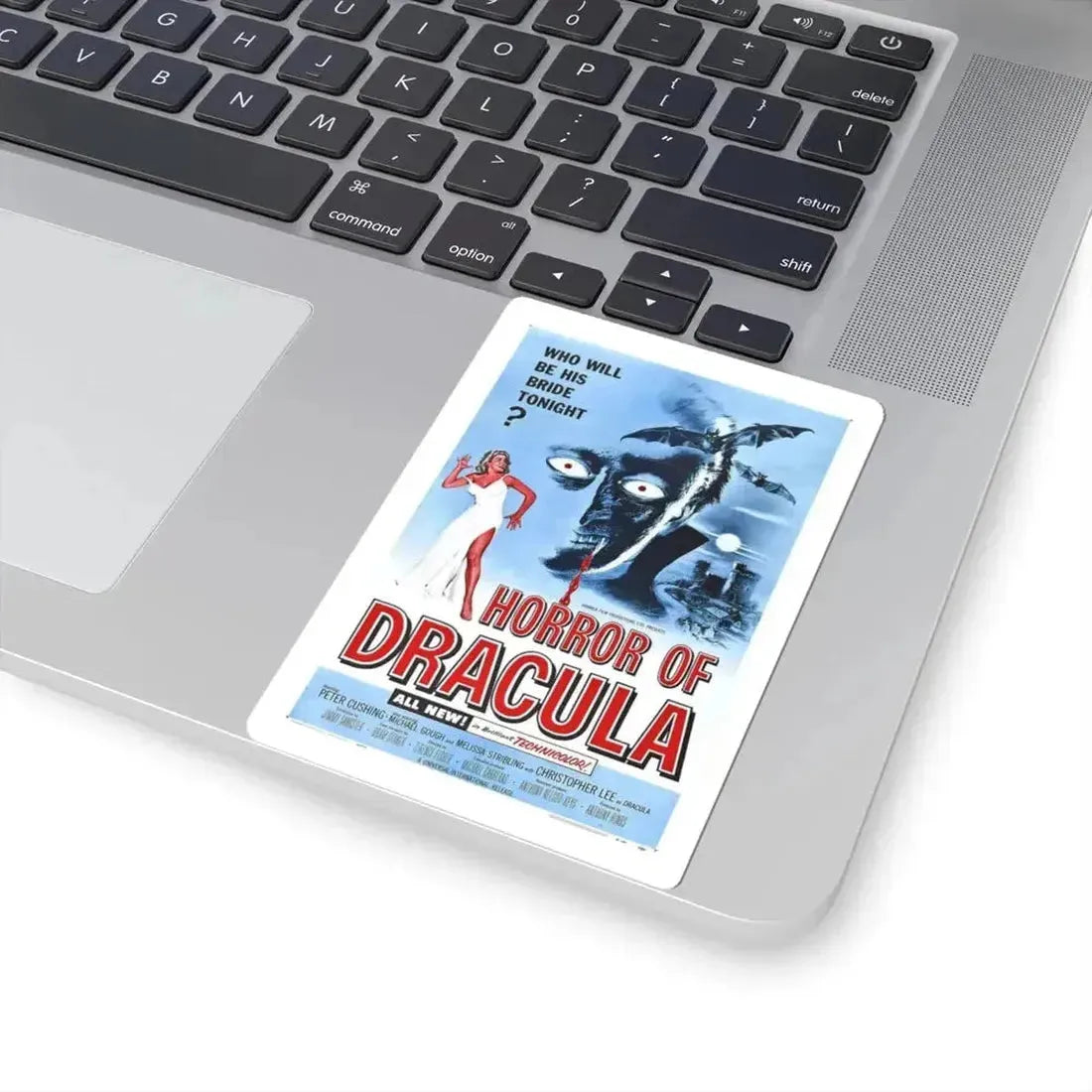 HORROR OF DRACULA 1958 Movie Poster - STICKER Vinyl Kiss-Cut Decal - The Sticker Space