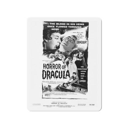 HORROR OF DRACULA (2) 1958 Movie Poster - Die-Cut Magnet-2" x 2"-The Sticker Space