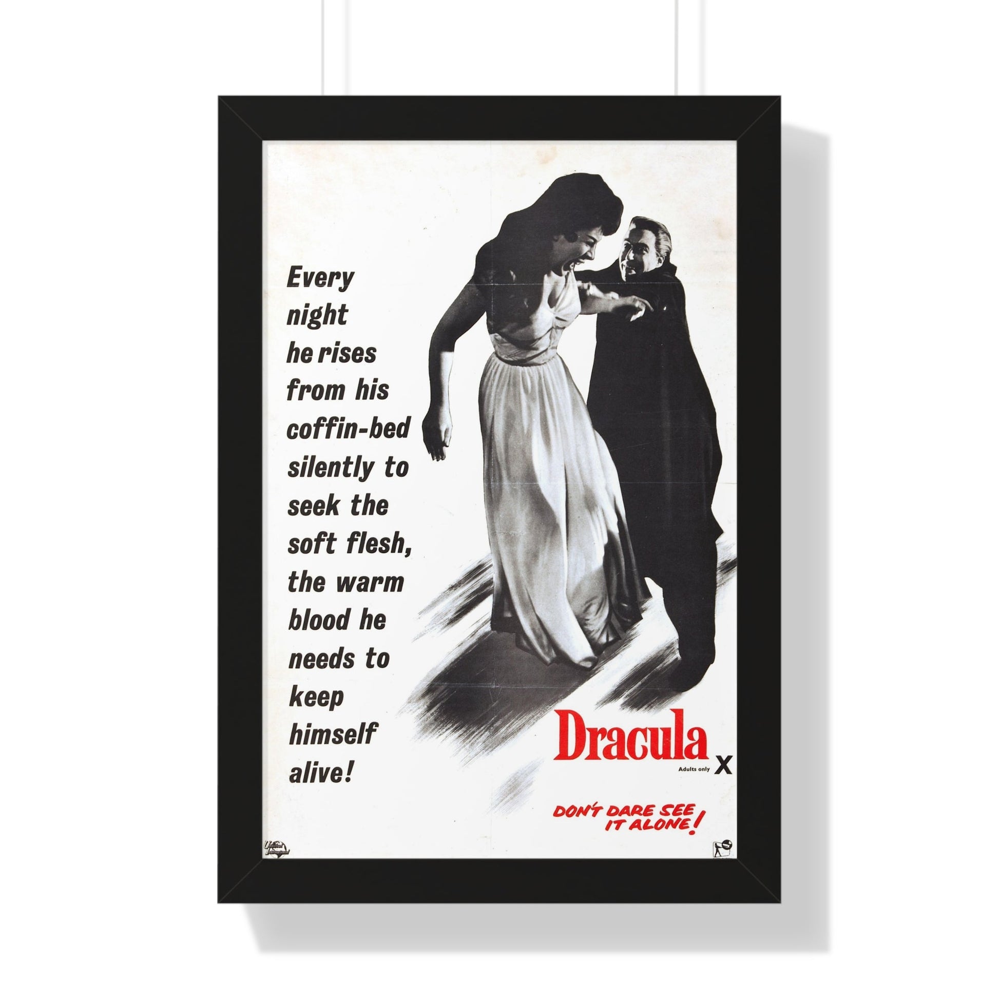 HORROR OF DRACULA (3) 1958 - Framed Movie Poster-16″ x 24″-The Sticker Space