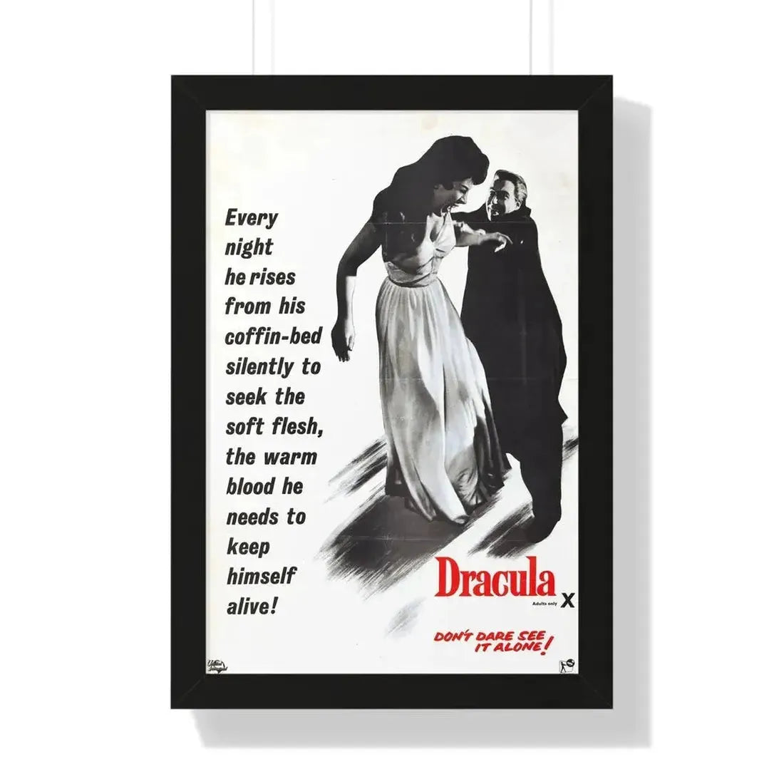 HORROR OF DRACULA (3) 1958 - Framed Movie Poster - The Sticker Space