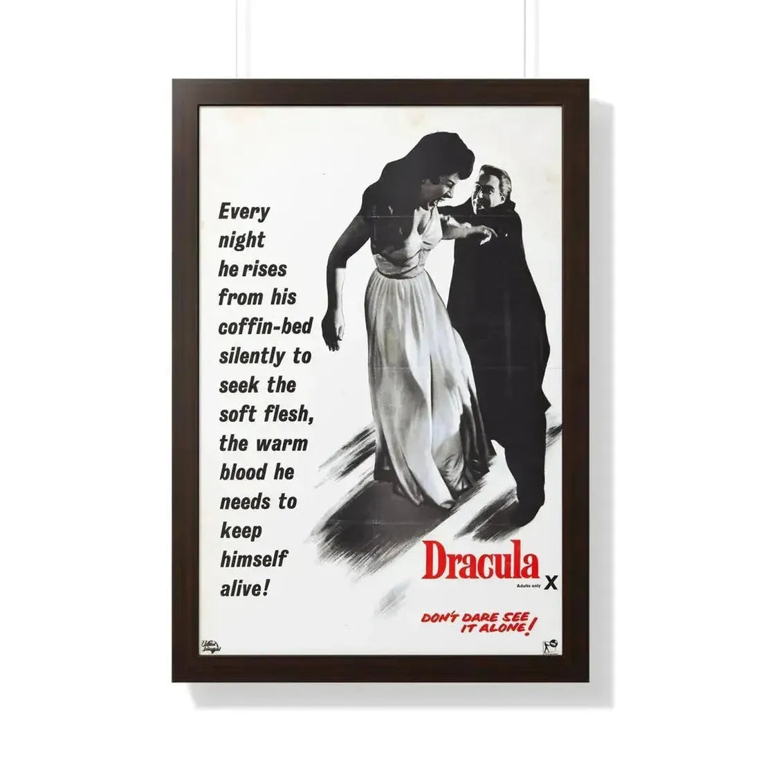 HORROR OF DRACULA (3) 1958 - Framed Movie Poster - The Sticker Space