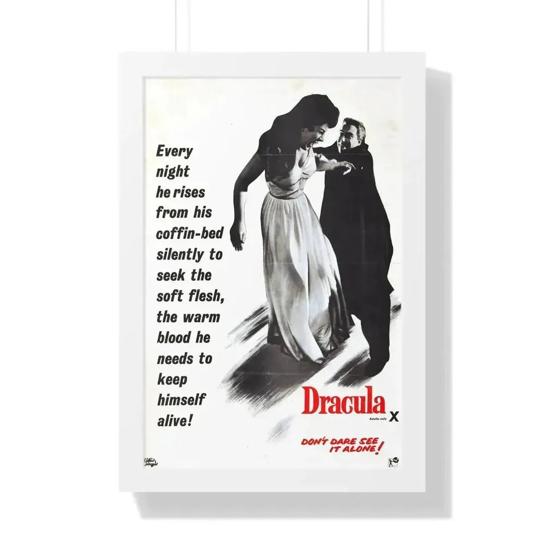 HORROR OF DRACULA (3) 1958 - Framed Movie Poster - The Sticker Space