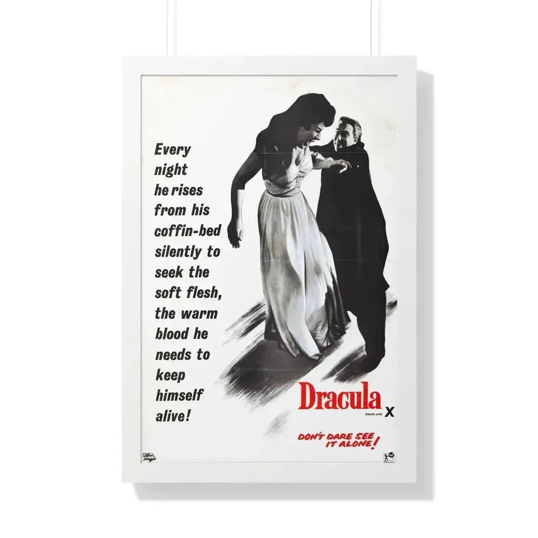 HORROR OF DRACULA (3) 1958 - Framed Movie Poster - The Sticker Space