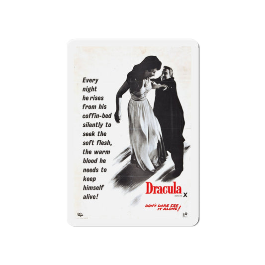 HORROR OF DRACULA (3) 1958 Movie Poster - Die-Cut Magnet-6 × 6"-The Sticker Space