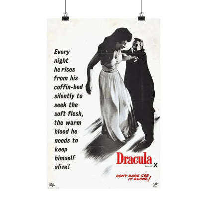 HORROR OF DRACULA (3) 1958 - Paper Movie Poster 12″ x 18″ Matte - The Sticker Space