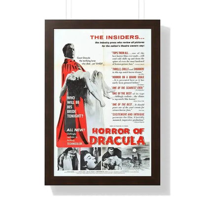 HORROR OF DRACULA (4) 1958 - Framed Movie Poster - The Sticker Space