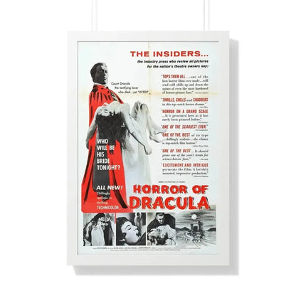 HORROR OF DRACULA (4) 1958 - Framed Movie Poster - The Sticker Space