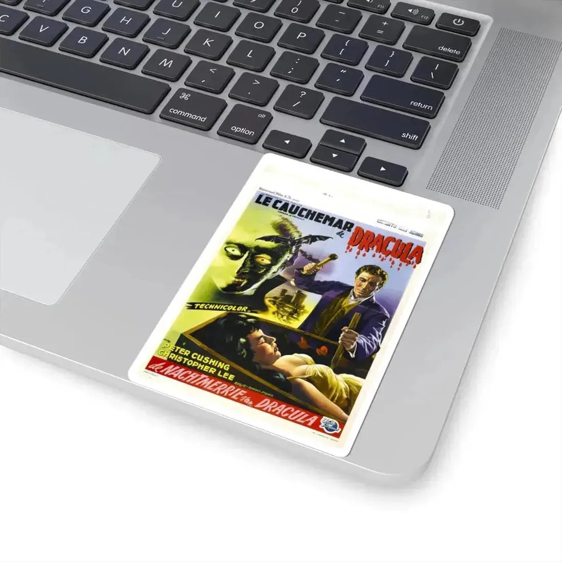 HORROR OF DRACULA (BELGIAN) 1958 Movie Poster - STICKER Vinyl Kiss-Cut Decal - The Sticker Space