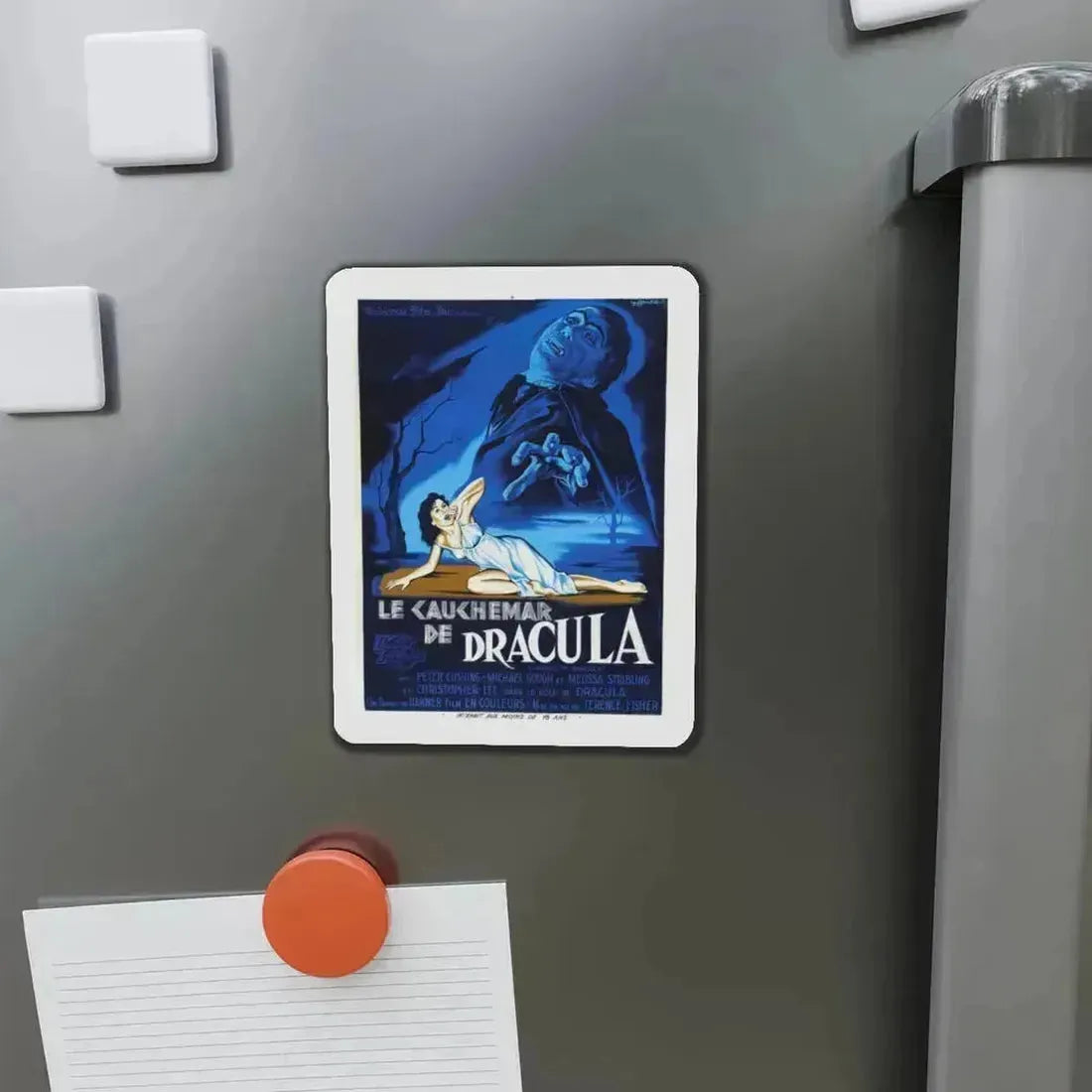 HORROR OF DRACULA (FRENCH) 1958 Movie Poster - Refrigerator Magnet - The Sticker Space