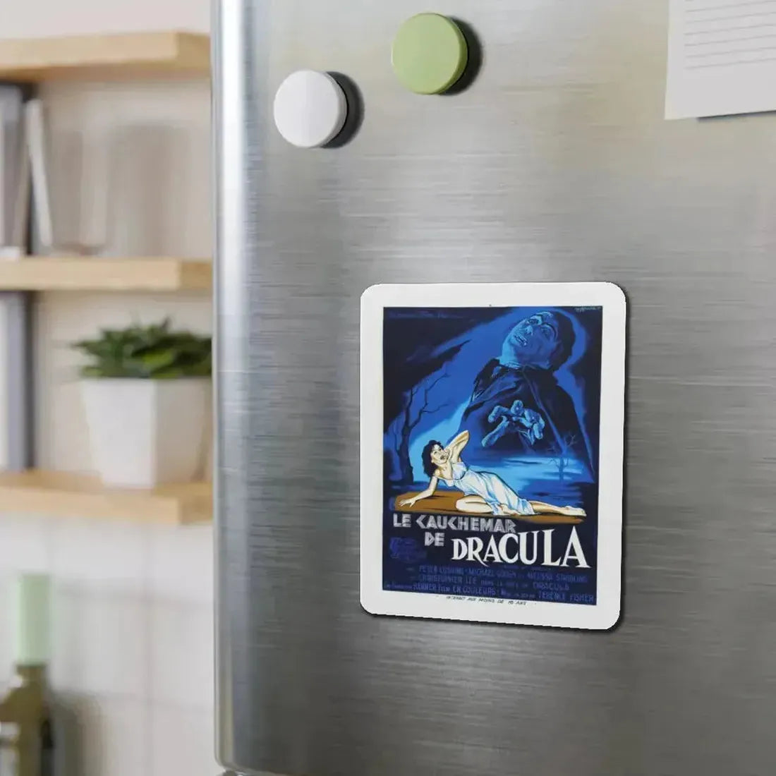 HORROR OF DRACULA (FRENCH) 1958 Movie Poster - Refrigerator Magnet - The Sticker Space