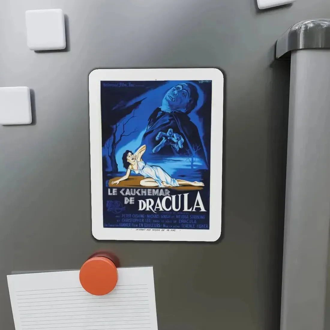 HORROR OF DRACULA (FRENCH) 1958 Movie Poster - Refrigerator Magnet - The Sticker Space