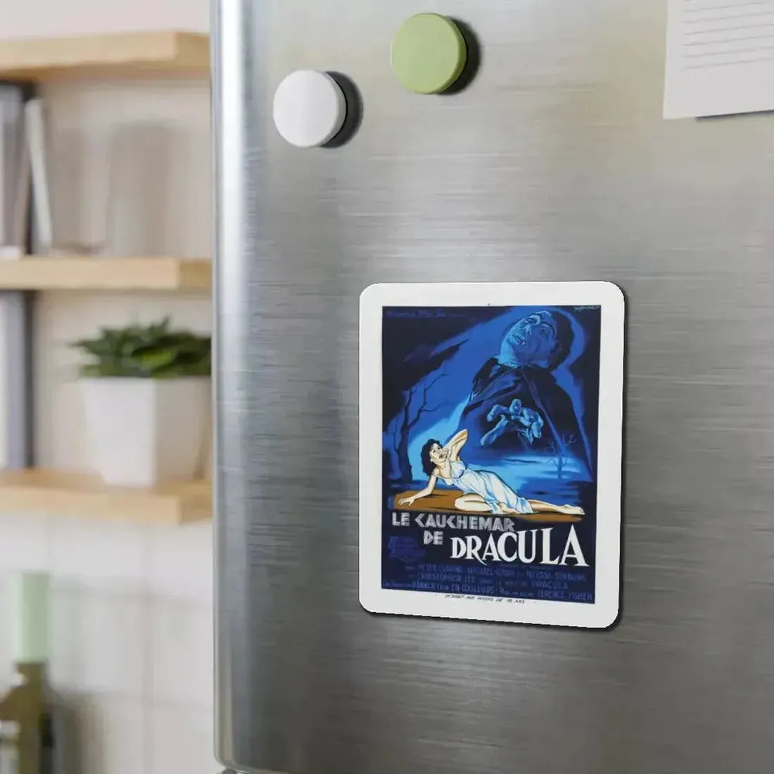 HORROR OF DRACULA (FRENCH) 1958 Movie Poster - Refrigerator Magnet - The Sticker Space