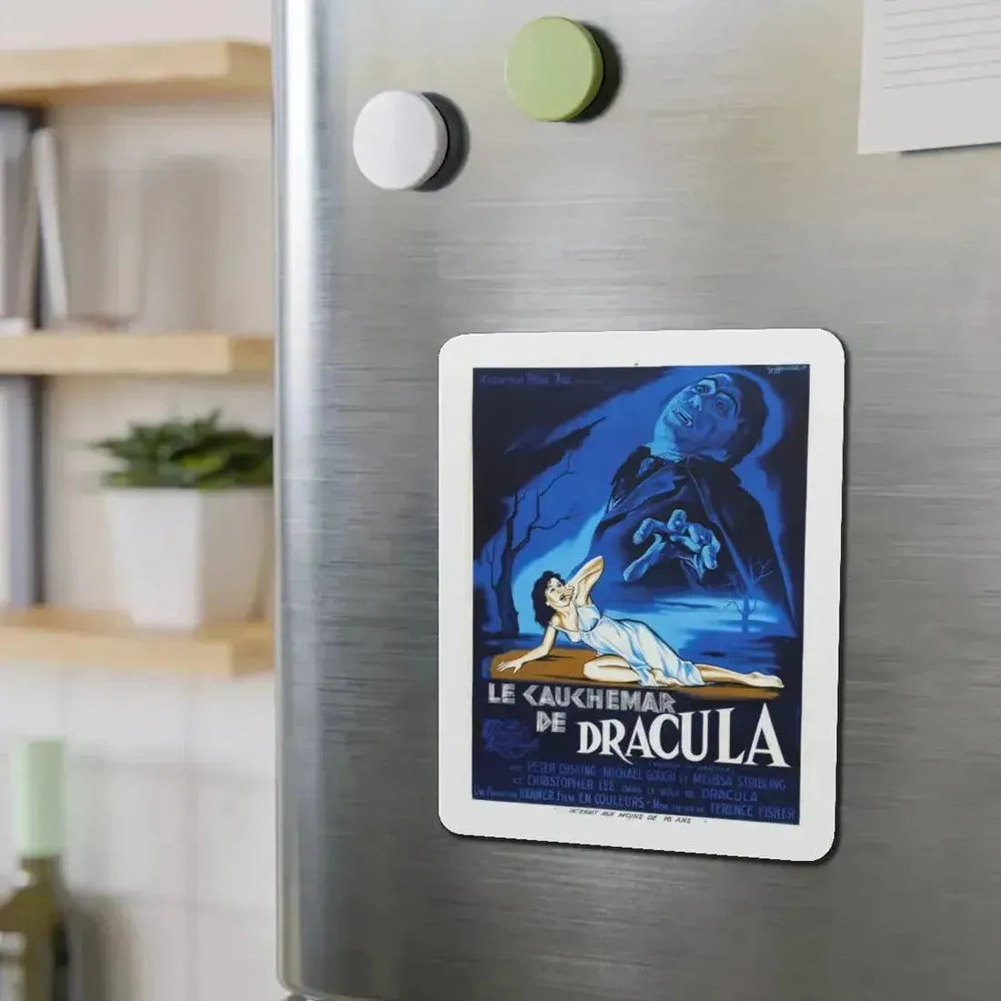 HORROR OF DRACULA (FRENCH) 1958 Movie Poster - Refrigerator Magnet - The Sticker Space