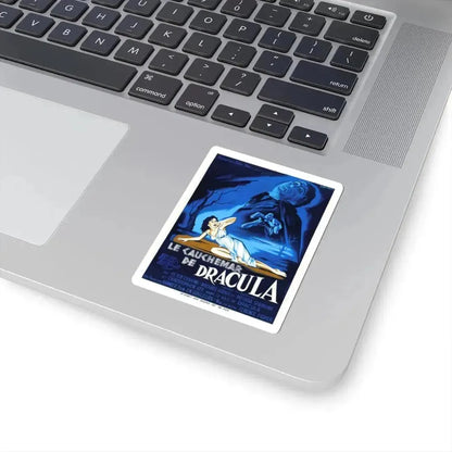 HORROR OF DRACULA (FRENCH) 1958 Movie Poster - STICKER Vinyl Kiss-Cut Decal - The Sticker Space