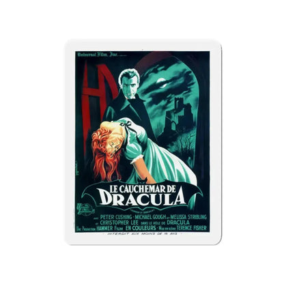 HORROR OF DRACULA (FRENCH) 2 1958 Movie Poster - Refrigerator Magnet 4 Inch - The Sticker Space