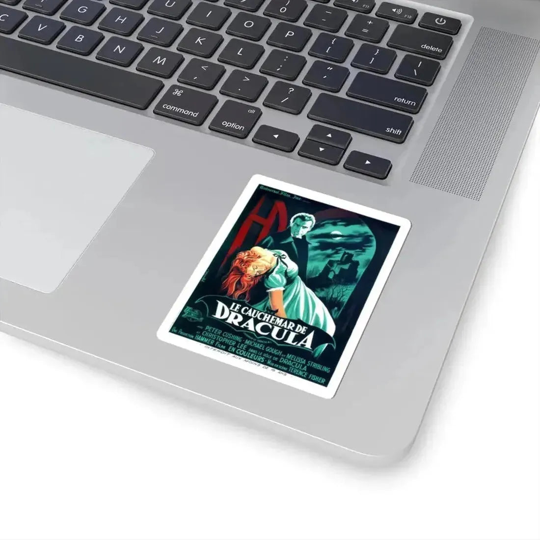 HORROR OF DRACULA (FRENCH) 2 1958 Movie Poster - STICKER Vinyl Kiss-Cut Decal - The Sticker Space